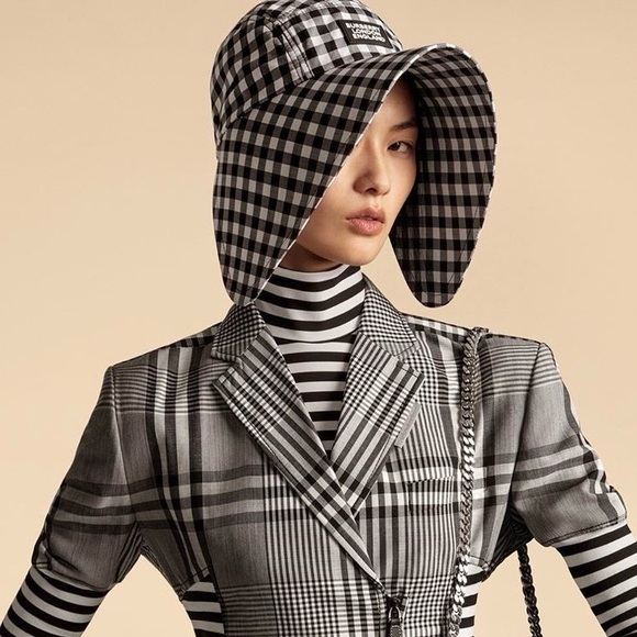 Burberry Accessories - Burberry London Gingham 5 Panel Bonnet Sun Hat